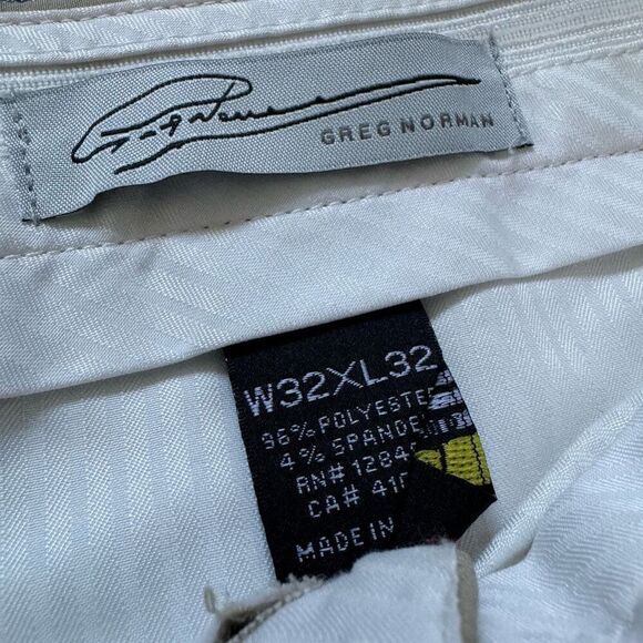 Greg Norman Men’s Tan Pants Business Casual Size 34x32 Polyester Blend - Picture 4 of 9